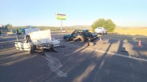 Kahramanmaraş’ta iki otomobil paramparça oldu: 7 yaralı