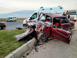 Kahramanmaraş’ta iki otomobil çarpıştı: 8 yaralı