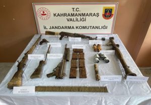 Kahramanmaraş’ta PKK’ya ait silah deposu bulundu