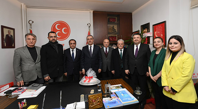 <strong>Başkan Güngör’den MHP İl Başkanı Demiröz’e Hayırlı Olsun Ziyareti</strong><strong></strong>