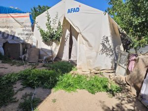 Afşin’de deprem çadırında uyuşturucu operasyonu